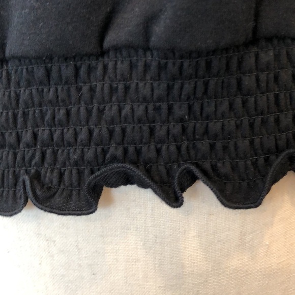 🎄Heart hips black long sleeve top with frills SZ L - Picture 2 of 8